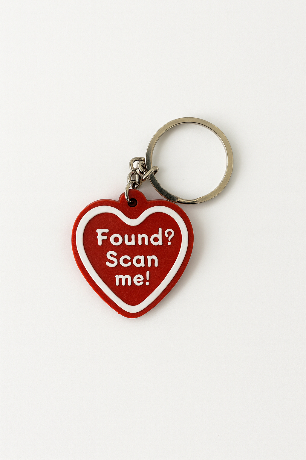 Heart QR Code Keychain