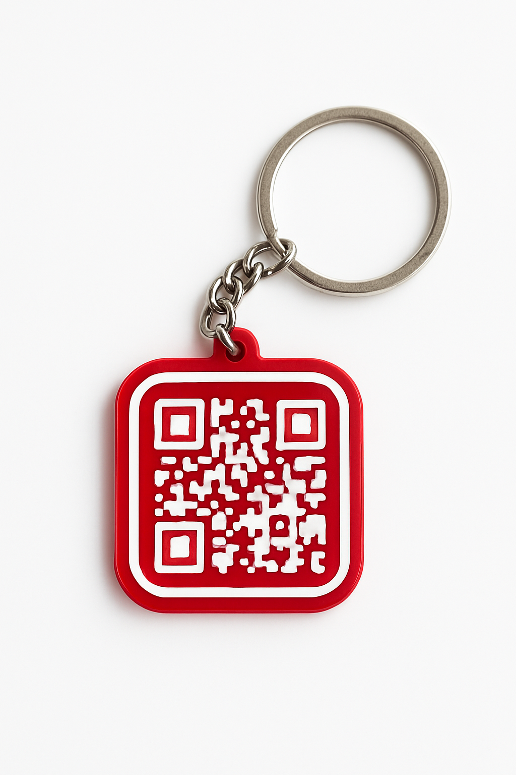 Square QR Code Keychain