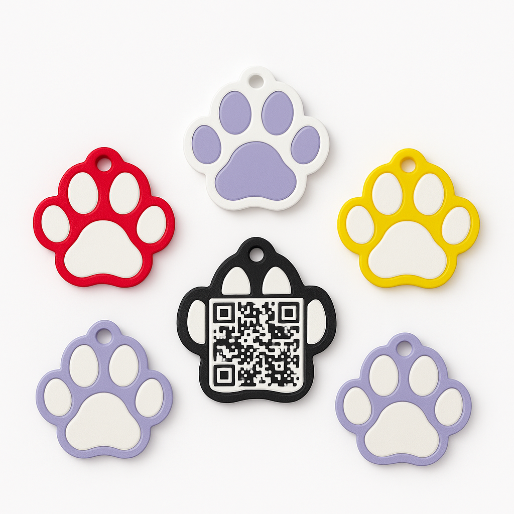 Pet Tags With QR Code